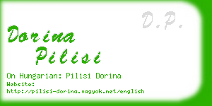 dorina pilisi business card